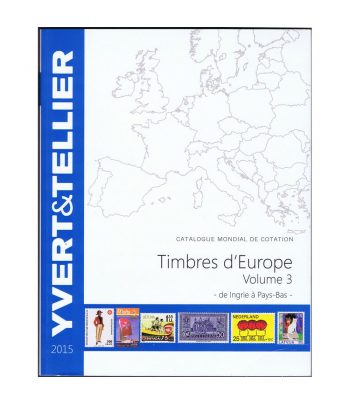 Catálogo de sellos Yvert et Tellier Europa Tomo 3 año 2015