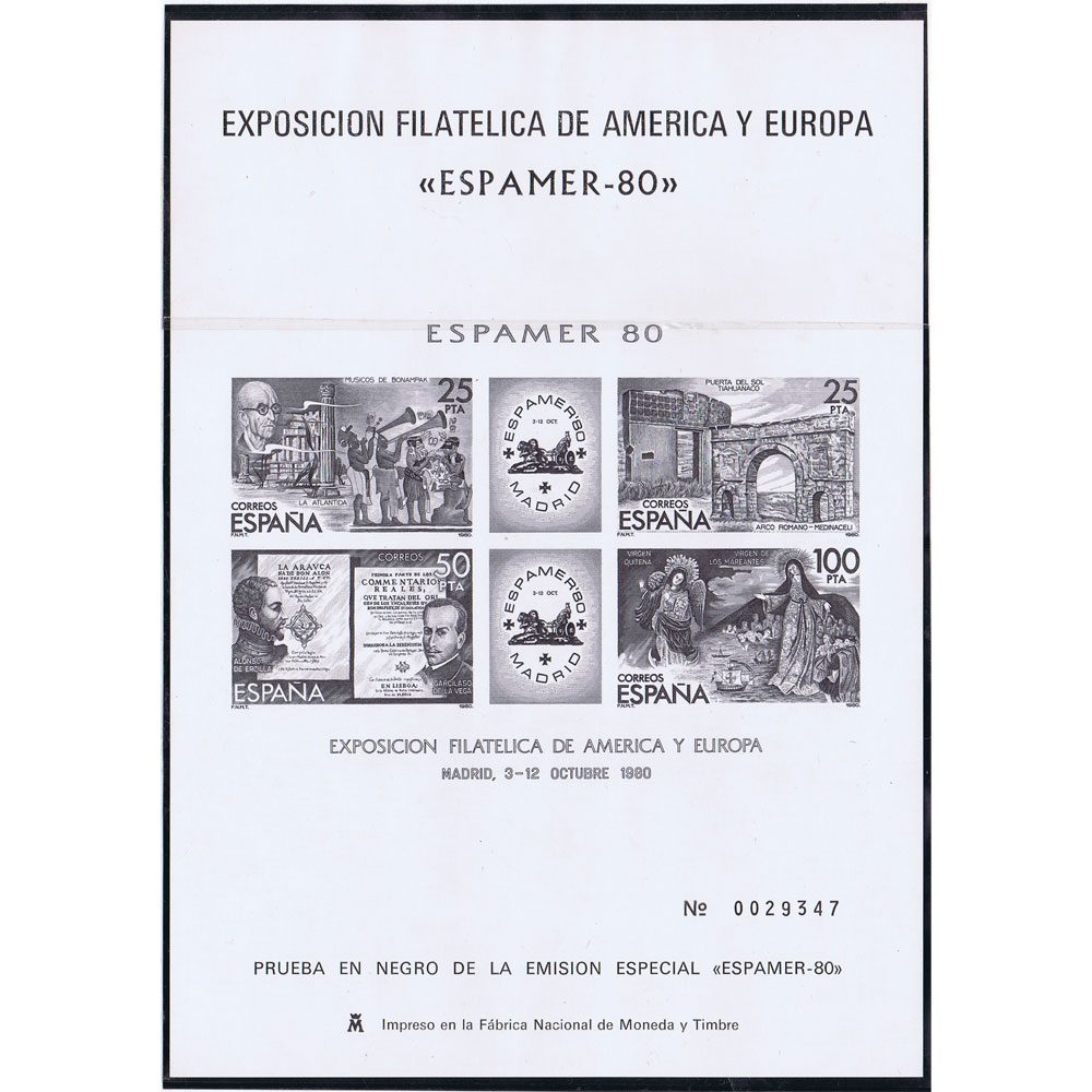 Colección sellos España Pruebas de Lujo 1980 a 1992  - 2 Filatelia.shop