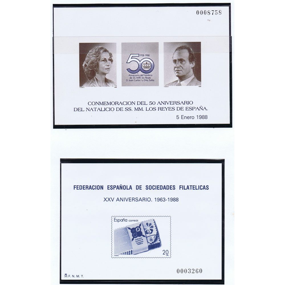 Colección sellos España Pruebas de Lujo 1980 a 1992  - 3 Filatelia.shop