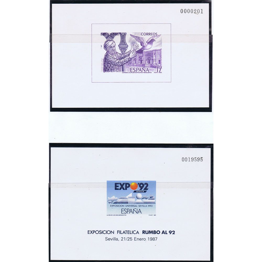 Colección sellos España Pruebas de Lujo 1980 a 1992  - 4 Filatelia.shop