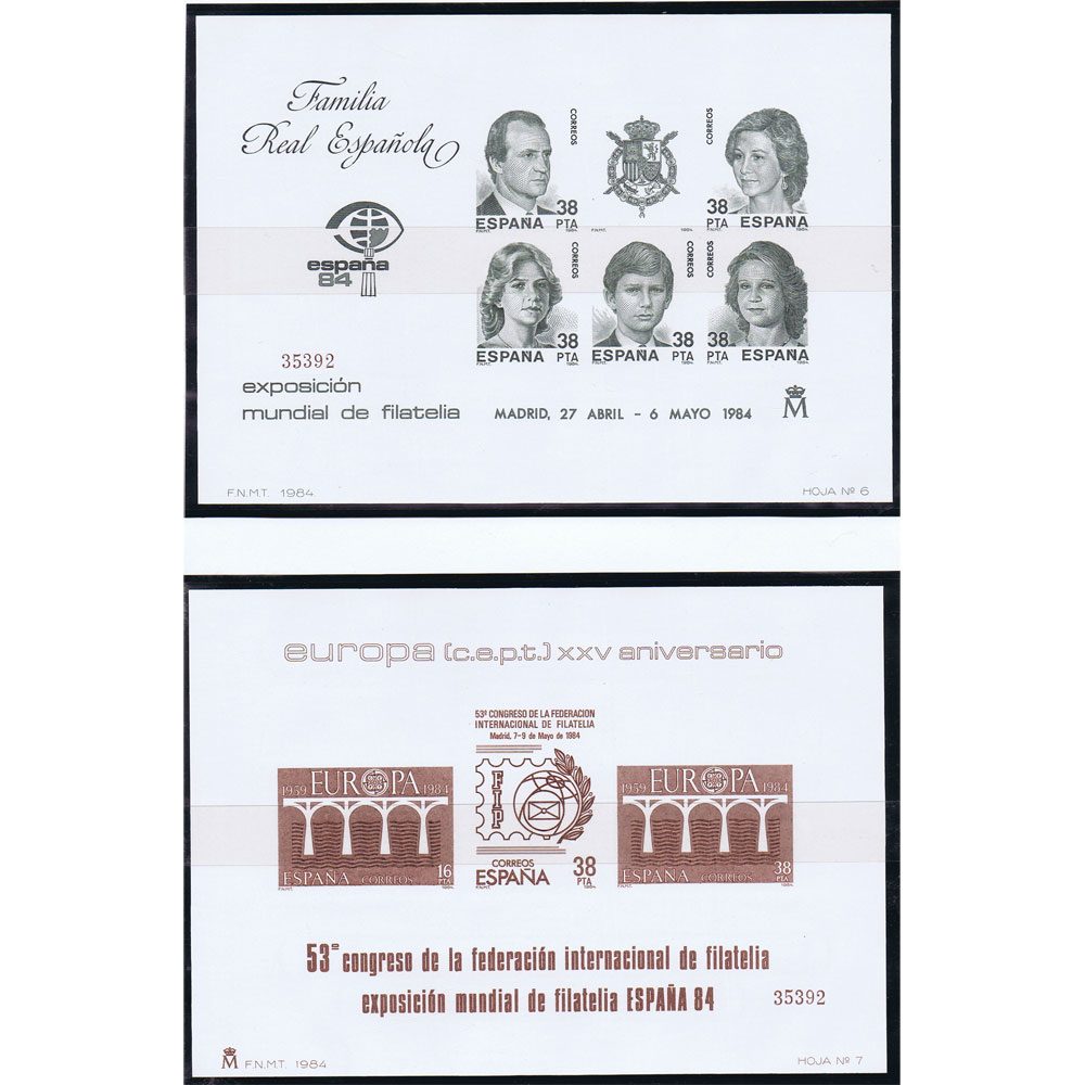 Colección sellos España Pruebas de Lujo 1980 a 1992  - 5 Filatelia.shop