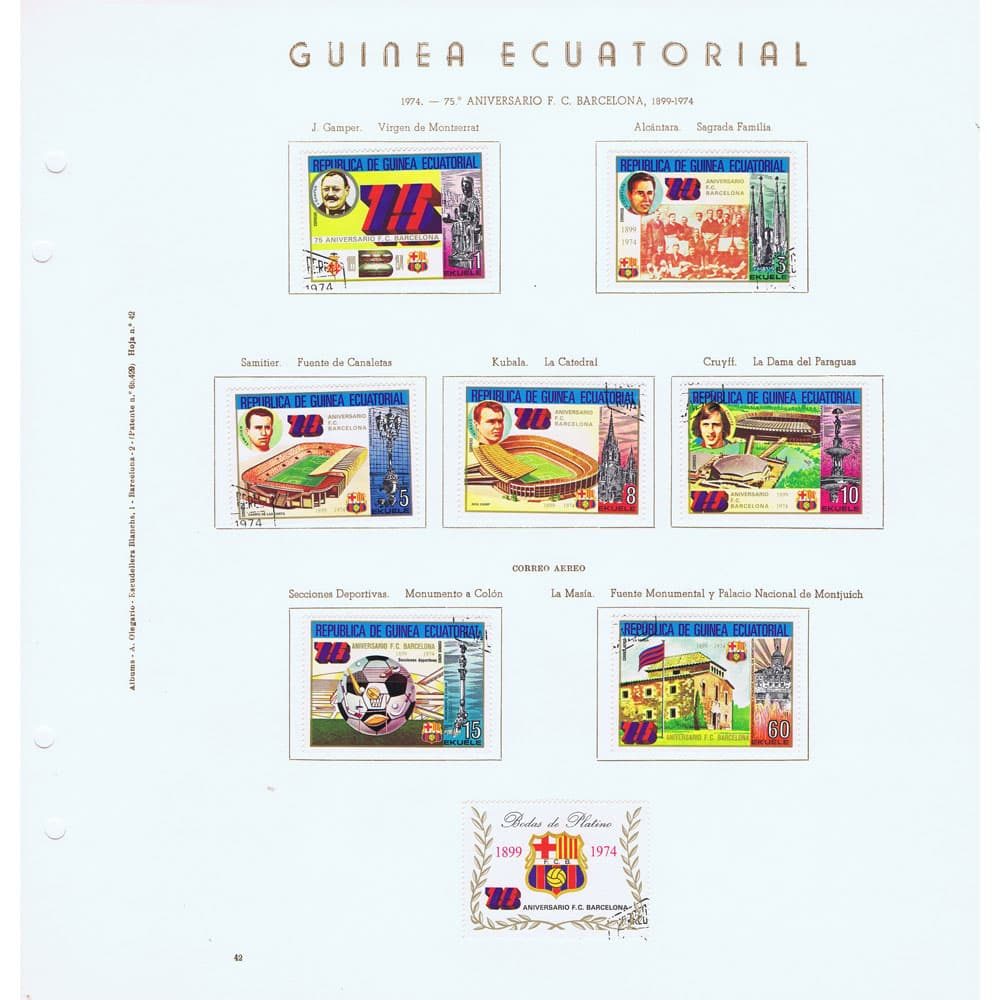 Colección de sellos de Temática variada de Guinea Ecuatorial  - 5 Filatelia.shop