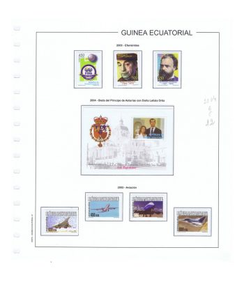Colección Guinea Ecuatorial sellos año 1968 a 1972 y 1981 a 2018