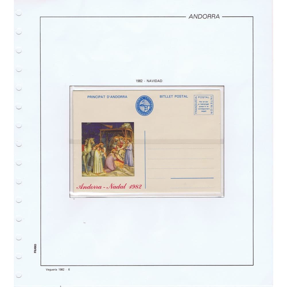 Colección de Sellos de Andorra Española Veguería año 1982  - 2 Filatelia.shop