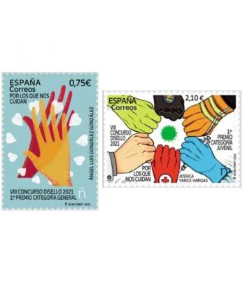 Sello de España 5544/45 Disello 2021.