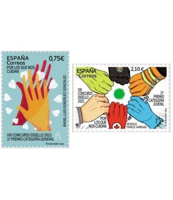 Sello de España 5544/45 Disello 2021.