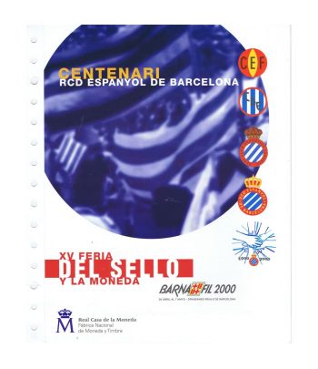2000 BARNAFIL. Feria Sello Centenari RCD Espanyol  - 1 Filatelia.shop