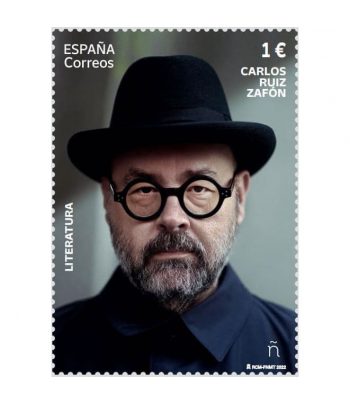 Sello de España 5566 Carlos Ruiz Zafón.