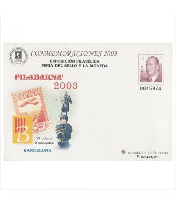 Sobre Entero Postal 088 Filabarna 2003  - 2