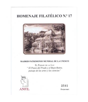 Homenaje filatélico nº17 año 2022 Madrid Patrimonio Mundial