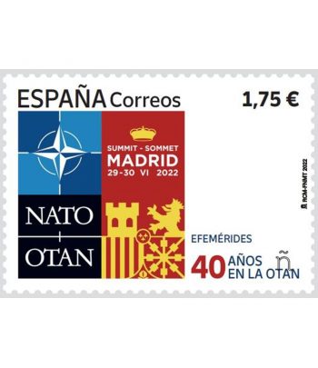Sello de España 5578 40 años en la OTAN  - 1 Filatelia.shop