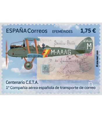 Sello de España 5582 Compañía aérea española transporte correo.  - 1 Filatelia.shop