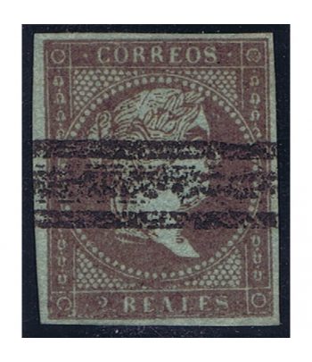 Sello de España nº042 Isabel II. 2 Reales Violeta. Usado  - 2 Filatelia.shop