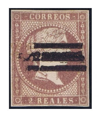 Sello de España nº050 Isabel II. 2 Reales Violeta. Usado  - 1 Filatelia.shop
