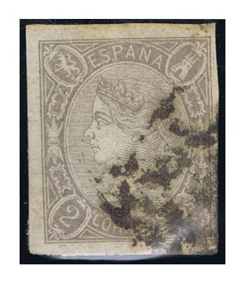 Sello de España nº73 Isabel II. 1 Real Lila. Usado  - 1 Filatelia.shop