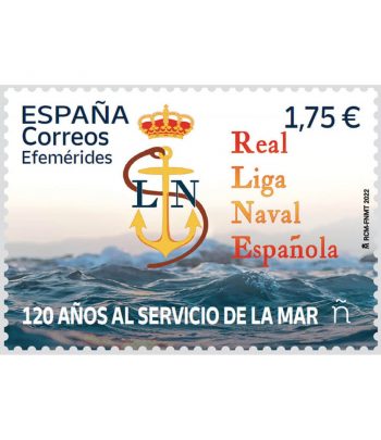 Sello de España 5607 120 años Real Liga Naval España.  - 1 Filatelia.shop