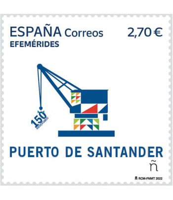 Sello de España 5618 150 Aniversario Puerto de Santander  - 1 Filatelia.shop