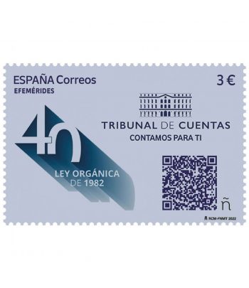 Sello de España 5620 40 Aniversario Ley Orgánica Tribunal de Cuentas  - 1 Filatelia.shop