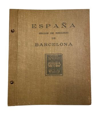 Álbum vacío para sellos de Recargo de Barcelona.  - 1 Filatelia.shop
