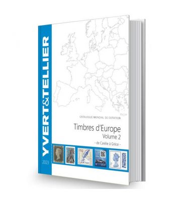 YVERT ET TELLIER Europa volumen 2 Carelia a Grecia 2023. Catalogos Filatelia - 3 Filatelia.shop