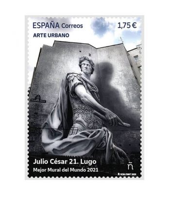 Sello de España 5637 Mejor mural del mundo 2021. Mural Lugo  - 1 Filatelia.shop