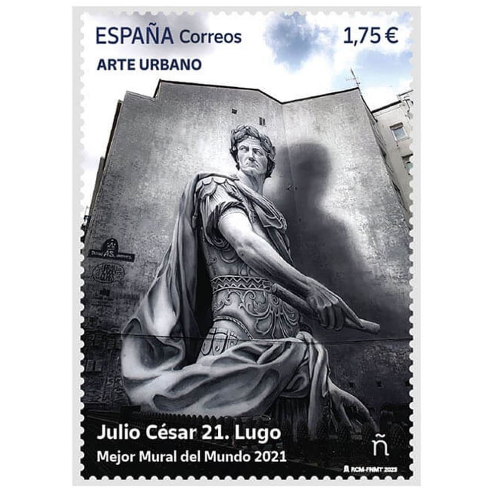 Sello de España 5637 Mejor mural del mundo 2021. Mural Lugo  - 1 Filatelia.shop