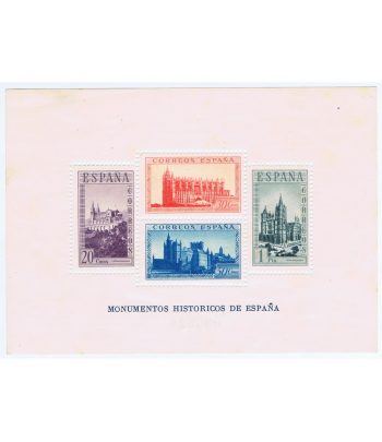 Sello de España 847 HB Monumentos. Serie 033528. Fijasellos.  - 1 Filatelia.shop