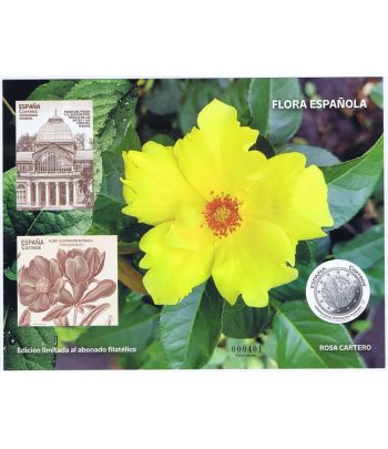 Boceto año 2022 Flora Española. Rosa cartero.  - 1 Filatelia.shop