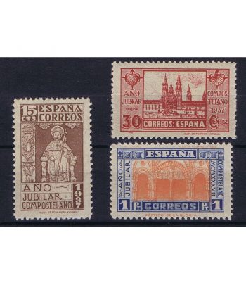 Sello de España 833/35 Año Jubilar. Fijasellos  - 1 Filatelia.shop