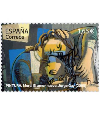 Sello de España 5654 Mural El amor nuevo. Jorge Gay 2005  - 1 Filatelia.shop