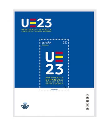 Sello de España 5674 Presidencia española Consejo UE 2023  - 1 Filatelia.shop