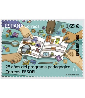 Sello de España 5695 programa pedagógico Correos-FESOFI..  - 1 Filatelia.shop