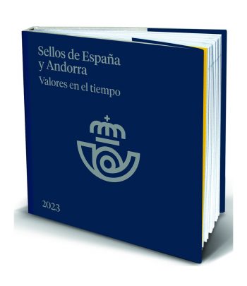 Libro Valores en el tiempo sellos España y Andorra 2023  - 1 Filatelia.shop