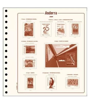 Filober Suplemento Cultural Andorra Española 2022 con protectores  - 1 Filatelia.shop