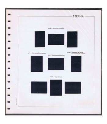 Edifil España 1976/87 con protectores en negro. Usado.  - 1 Filatelia.shop