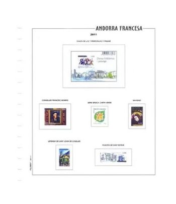 Filober Suplemento Color Andorra Francesa 2023 con protectores  - 1 Filatelia.shop