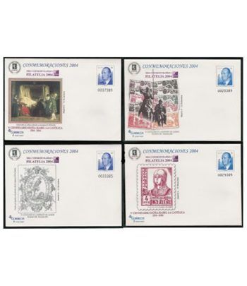 Sobre entero Postal 096 a,b,c,d Filatelia 2004  - 2