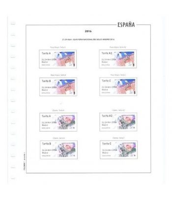 FILOBER color ESPAÑA Etiquetas ATM 2024 sin montar  - 1 Filatelia.shop