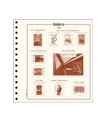 Filober Suplemento Cultural Andorra Española 2024 con protectores  - 1 Filatelia.shop