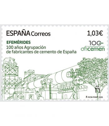 Sello de España 5807 100 años Fabricantes de cemento  - 1 Filatelia.shop
