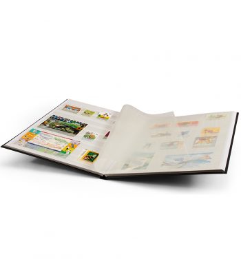 LEUCHTTURM Clasificador BASIC 8 hojas blancas. (23x30.5 cm) Clasificadores sellos - 3 Filatelia.shop