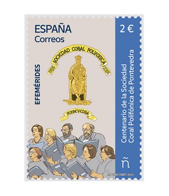 Sello de España 5818 Sociedad Coral Polifónica de Pontevedra  - 1 Filatelia.shop