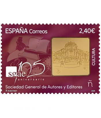 Sello de España 5823 Sociedad General de Autores y Editores.  - 1 Filatelia.shop