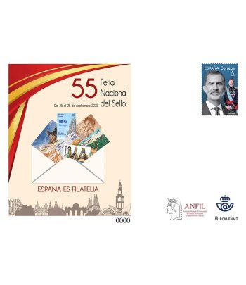Sobre entero Postal 162. 55 Feria Nacional del Sello 2025  - 1 Filatelia.shop