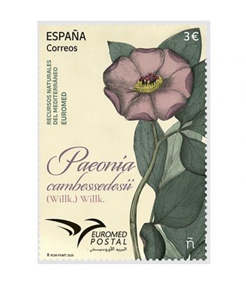 Sello de España 5847 Paeonia cambessedesii. Flora  - 1 Filatelia.shop