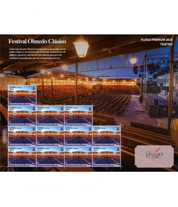 2025 Pliego Premium 172 Teatro. Olmedo  - 1 Filatelia.shop