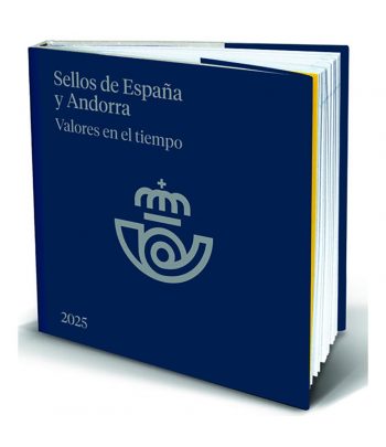Libro Valores en el tiempo sellos España y Andorra 2025  - 1 Filatelia.shop
