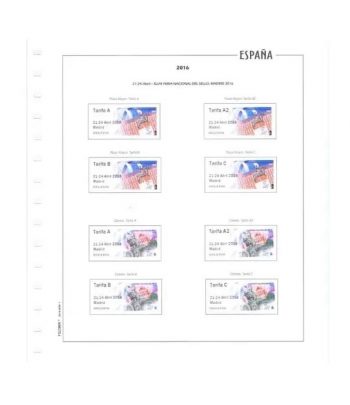 FILOBER color ESPAÑA Etiquetas ATM 2025 sin montar  - 1 Filatelia.shop