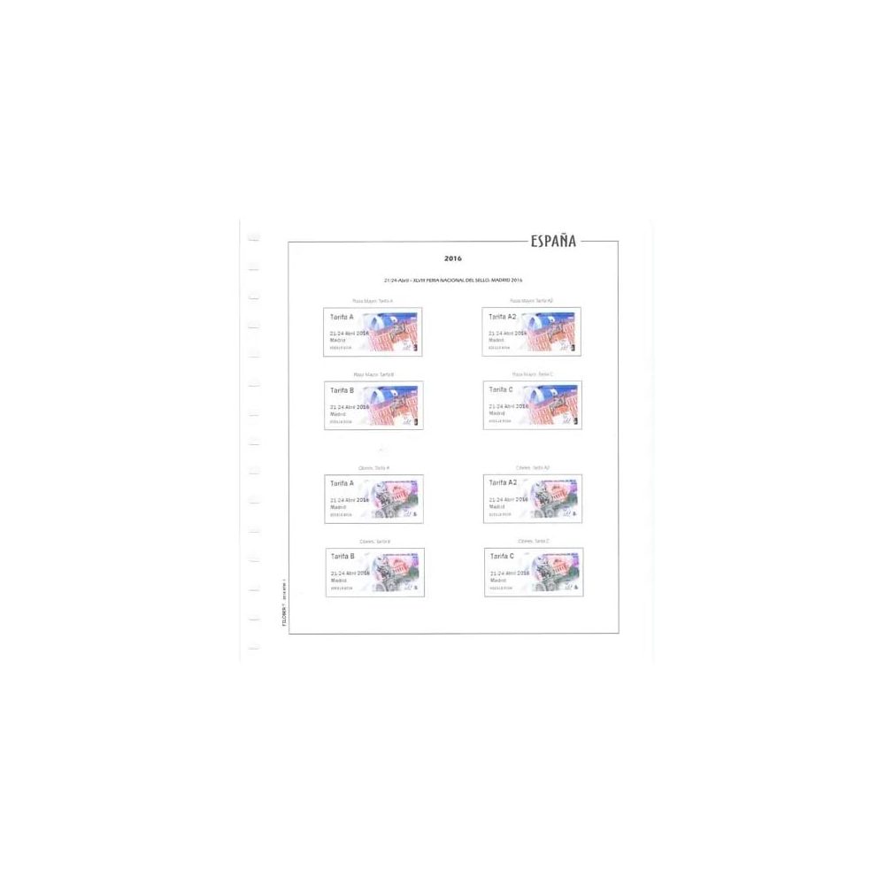 FILOBER color ESPAÑA Etiquetas ATM 2025 sin montar  - 1 Filatelia.shop