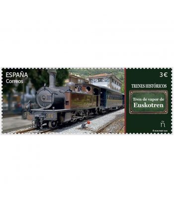 Sello de España 5866 Tren de vapor de Euskotren.  - 1 Filatelia.shop
